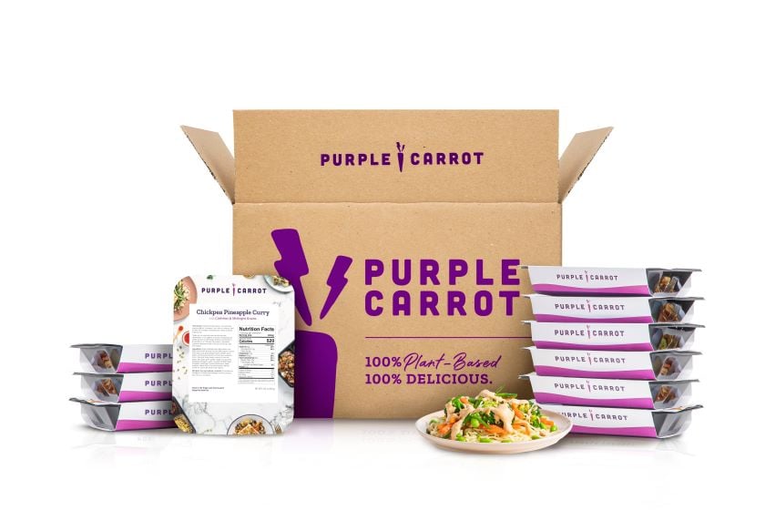Easy vegan dinner with Purple Carrot